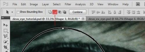 آموزش طراحی چشم dues-ex در فتوشاپ